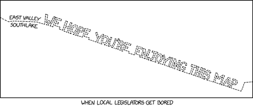 Thanks to differences in logging regulations, the messages actually turned out to be visible from the air.
