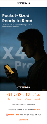 xteink announces x4 pro (with backlight)