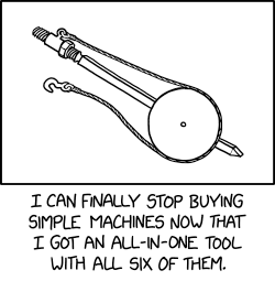 It's hard to decide which simple machine system to invest in. DeWalt makes a great lever and inclined plane, but I hear Milwaukee's wheel-and-axles are really good.