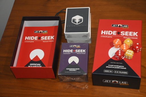 Jet Lag: The Game, Hide+Seek home game, with Expansion Pack Volume 1